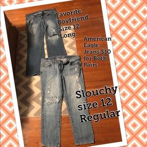 2 Pairs of AE Jeans